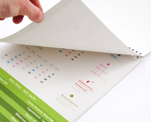 Innenseite vom Kalender